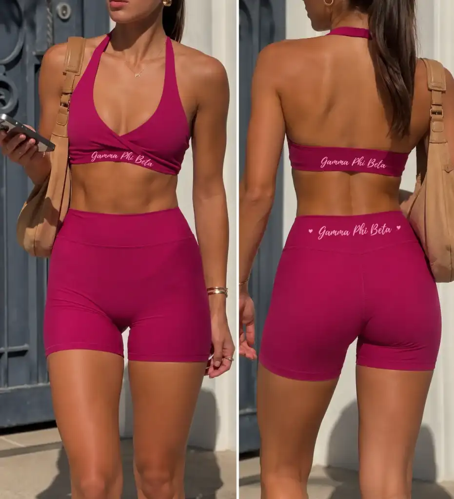 Gamma Phi Beta Magenta Activewear Set